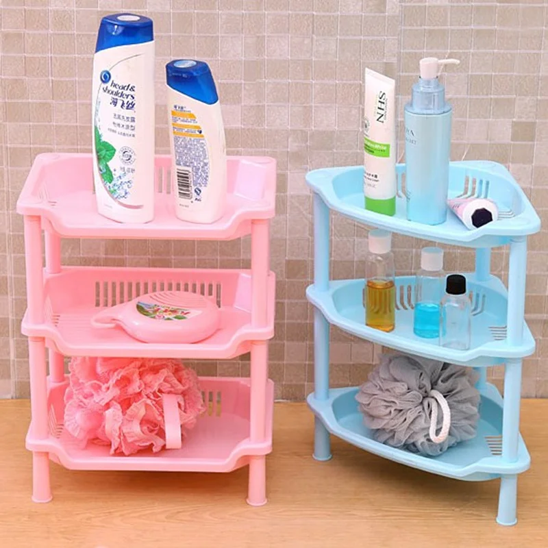 Bathroom Corner Storage Holder Shelves Organizer Kitchen Floor