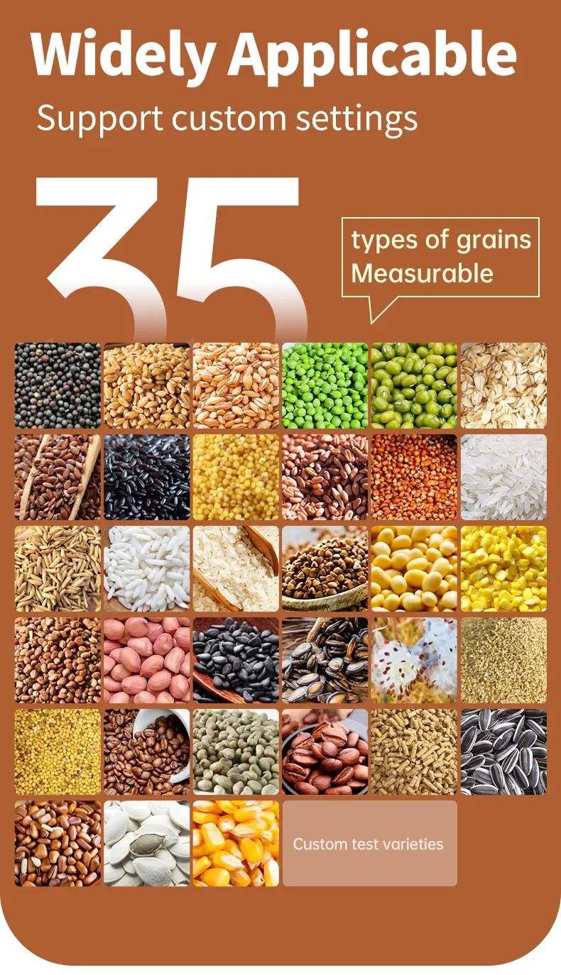 Description Picture 4 of item35 Types Upgraded Version of Grain Rice Coffee Bean Moisture Measuring Instruments hygrometer