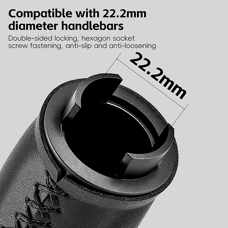 WEST BIKING Ergonomic Hand-Stitched Bike Handlebar Grips for Comfortable Riding
