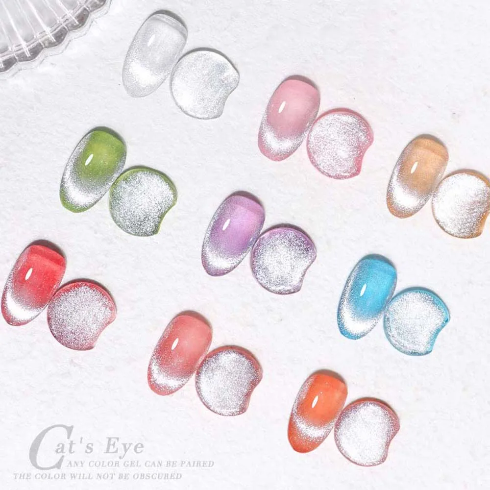 

Nail Art Tools Holographic Manicure Phototherapy UV Gel Cat Eye Nail Gel Glitter Nail Varnish Crystal Cat Eye Nail Polish