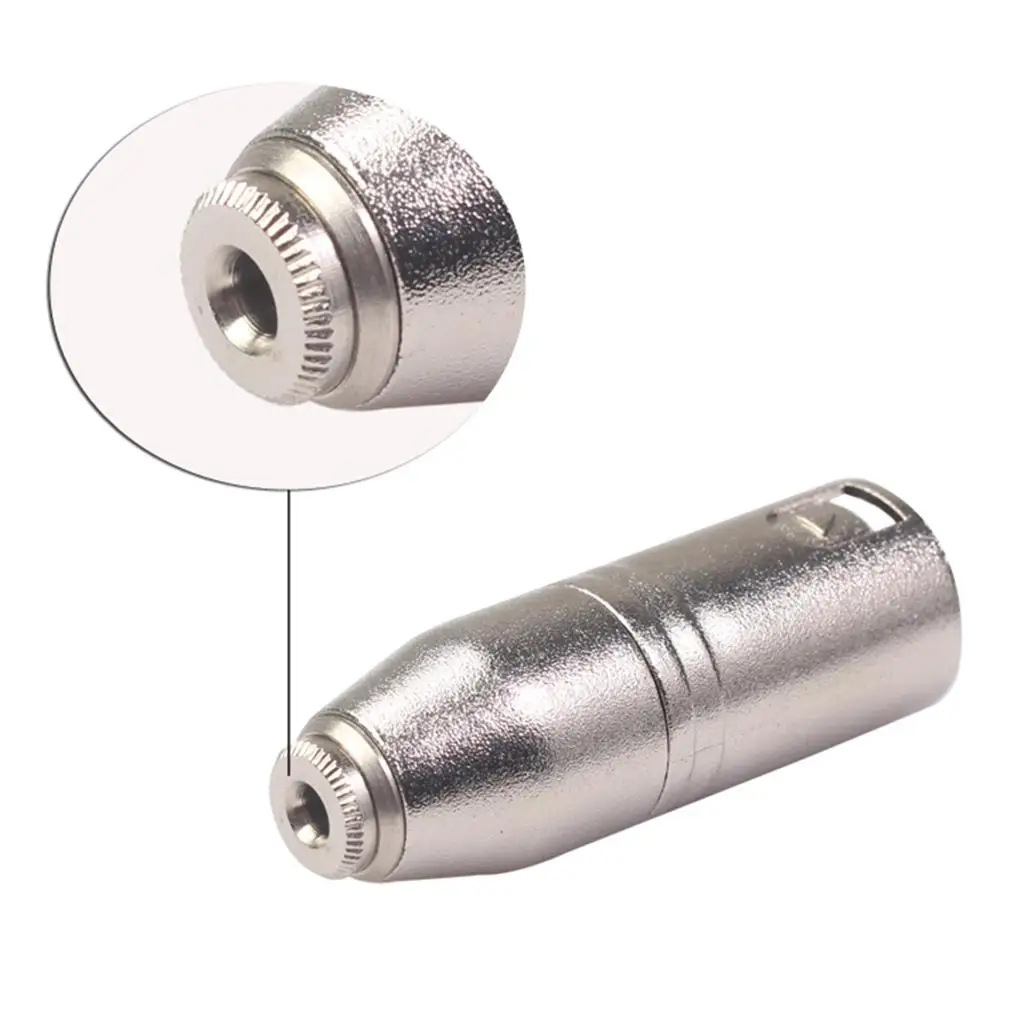 

3.5mm XLR 3 Female To XLR Plug SA533 18x54mm 0.71x2.13 Inch