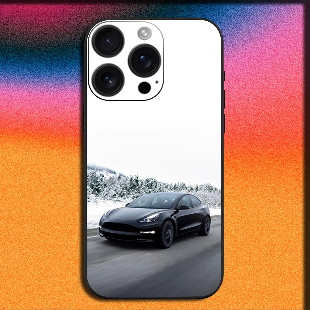 Sleek Black SUV Sport Car-Inspired Soft Phone Case