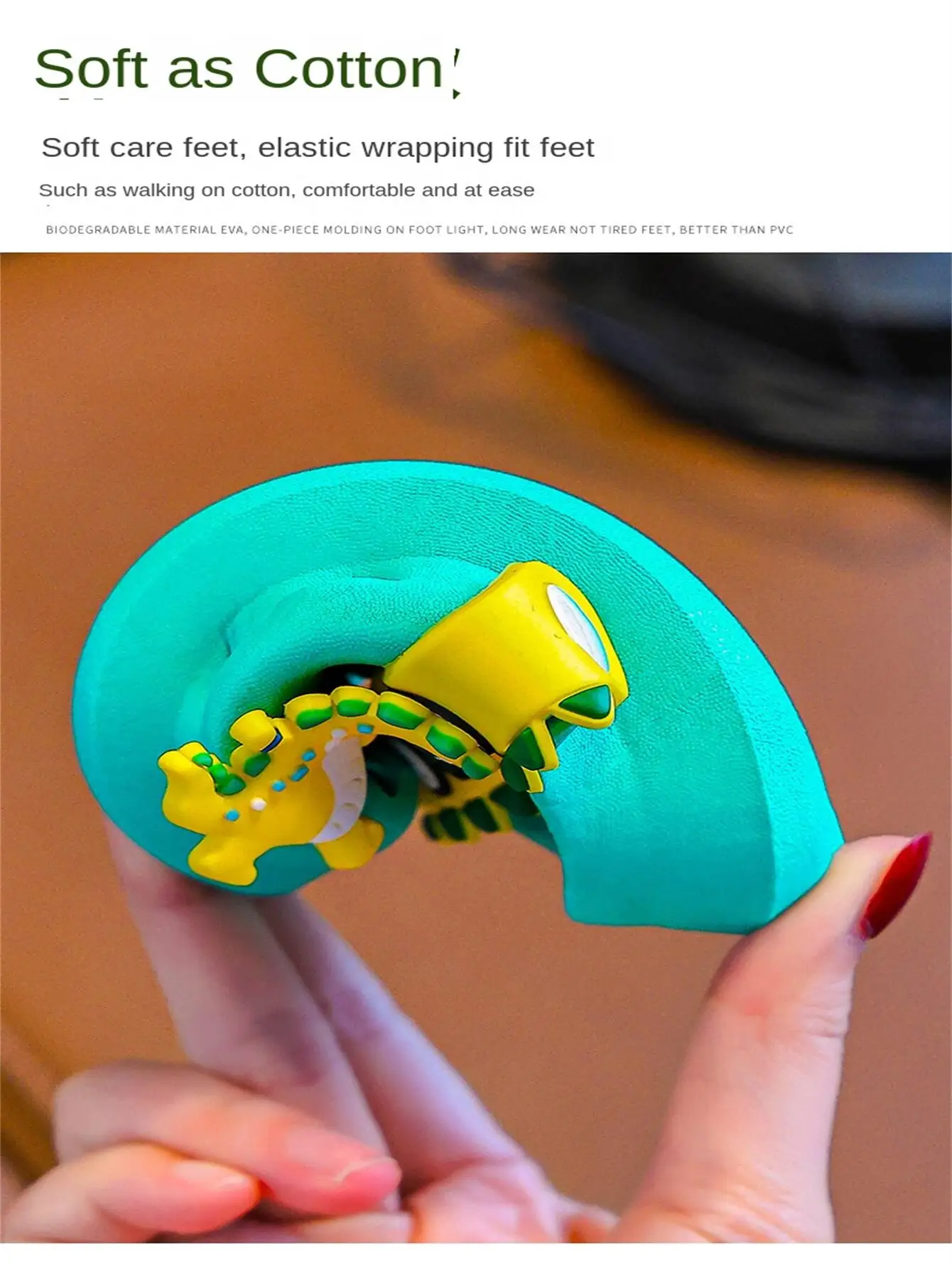 Summer Childrens Slippers Hole Kids Sandals Soft Anti-Skid Cartoon Dinosaur DIY Design Indoor Anti-Slip Boys Girls Beach Shoes beach shoes children sandals kids shoes kids sandals