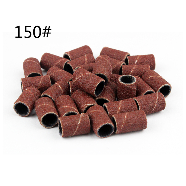 Nail Art Sanding Bands 80# 120# 180# Grinding Sand Ring Bit For Electric Drill Machine Accessories Manicure Tools