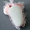 Newborn Princess Soft Sole First Walkers Infant Girls Lace Anti-slip Shoes for Party Wedding Toddler Crib Cotton Prewalker 0-18M 3