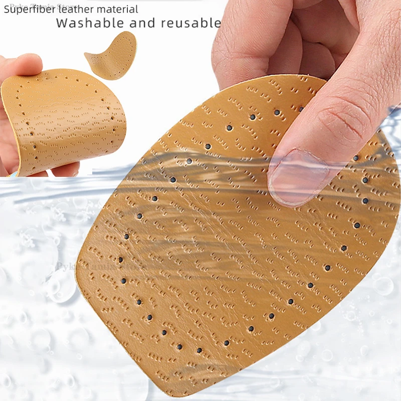 Shoe Insoles Heel Patch Insole Heel Insoles Heel Cushion Insole Latex Leather Heel Insoles Pads Thickened Shock-absorbing