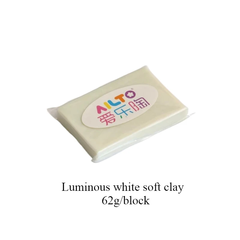 AILTO Luminous White Soft Clay - 60g for DIY Sculptures & Special Effects