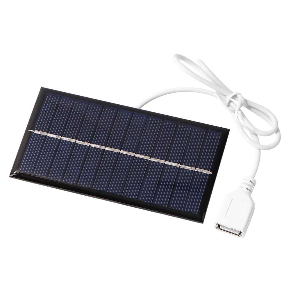 1W 6V Portable Solar Panel Replacement Mini DIY Solar System for Phone Power Bank Water Pump Fan Cell