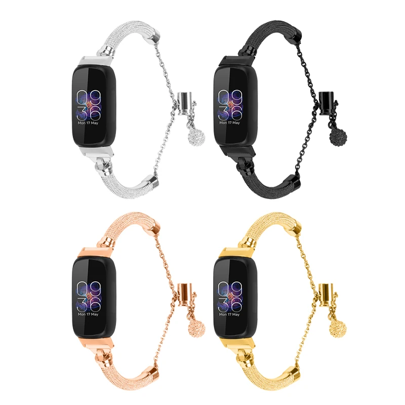 

Stainless Steel band For Fitbit inspire 2 ace 3 / inspire hr Smart bracelet Strap Wristband Accessories for fitbit inspire 3