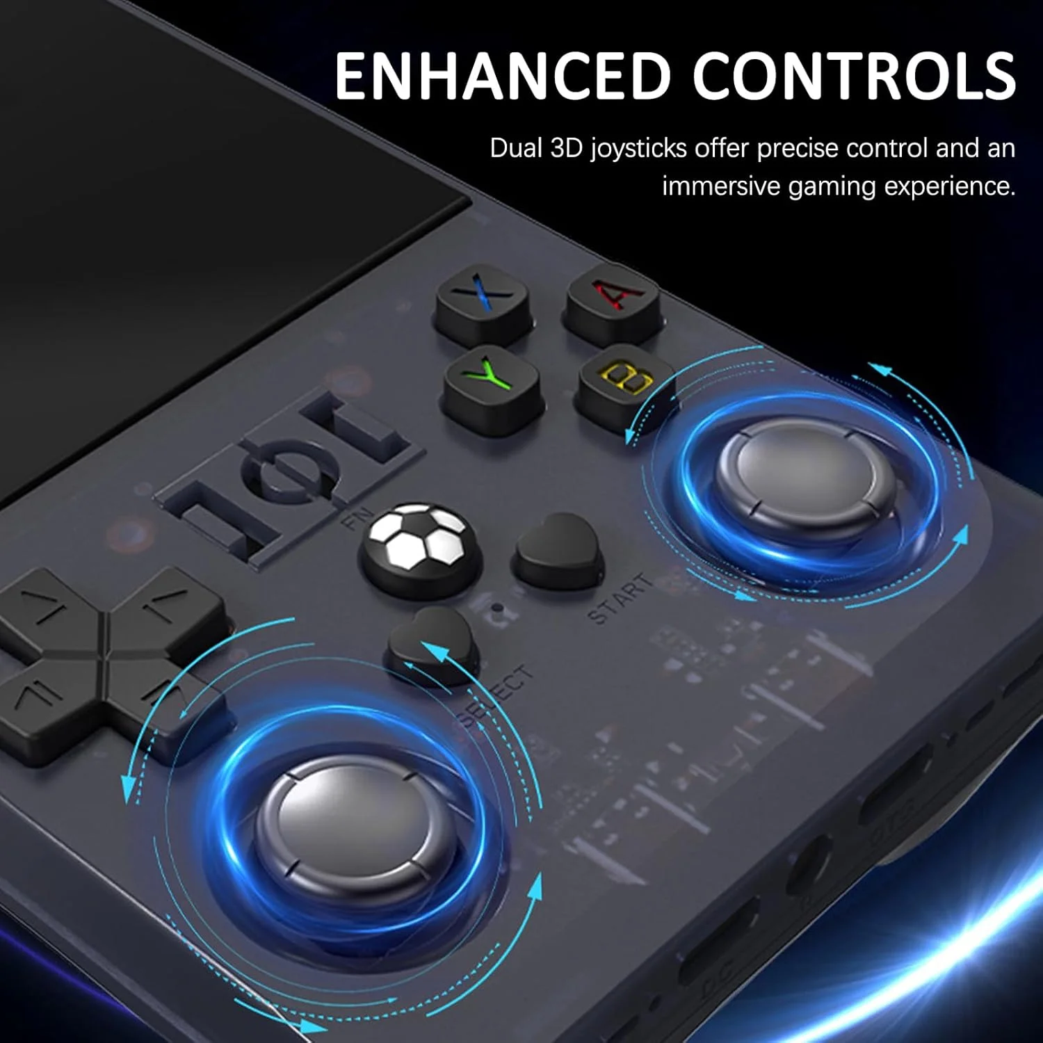 R36 PRO Open Source Retro Handheld Video Game Console with 3.5 Inch IPS Screen 4000mAh Linux System Portable Pocket Player Games