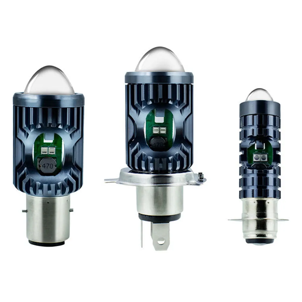 

Motorcycle LED Spotligh BA20D P15D LED Headlight Bulbs Lens Yellow Blue Red Hi Lo Lamp Headlight Lamp Cycling Equipments