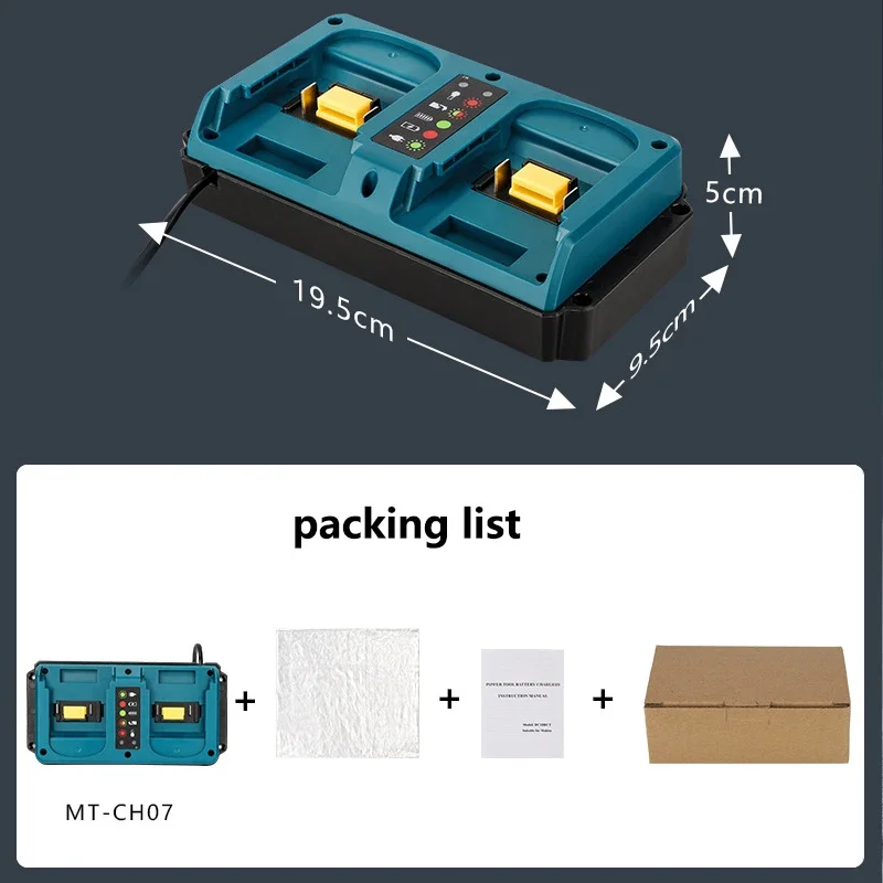 Makita 18V 이중 충전기 EU/US 플러그 교체용 Makita 18V 리튬 이온 충전식 BL1815 BL1820 BL1830 고속 충전기