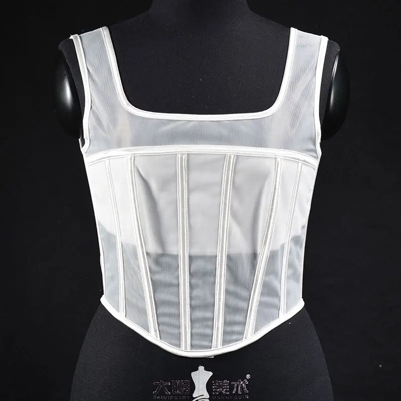 

MESH CORSET TOP BLACK