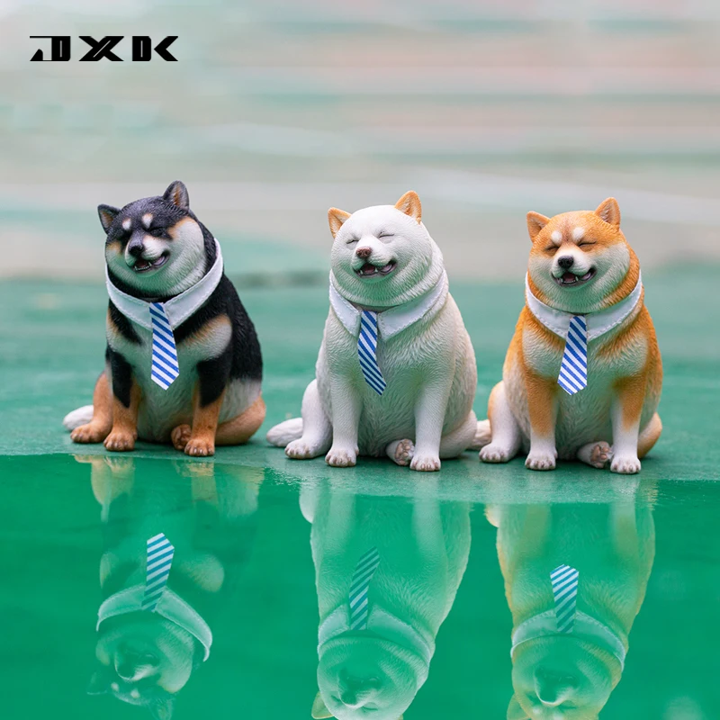 

JXK 1/6 Fat Shiba Inu Cute Model Funny Pet Dog Animal Figure Desk Decor Toy Ornaments for Children Adults Kids GK Xmas Gift