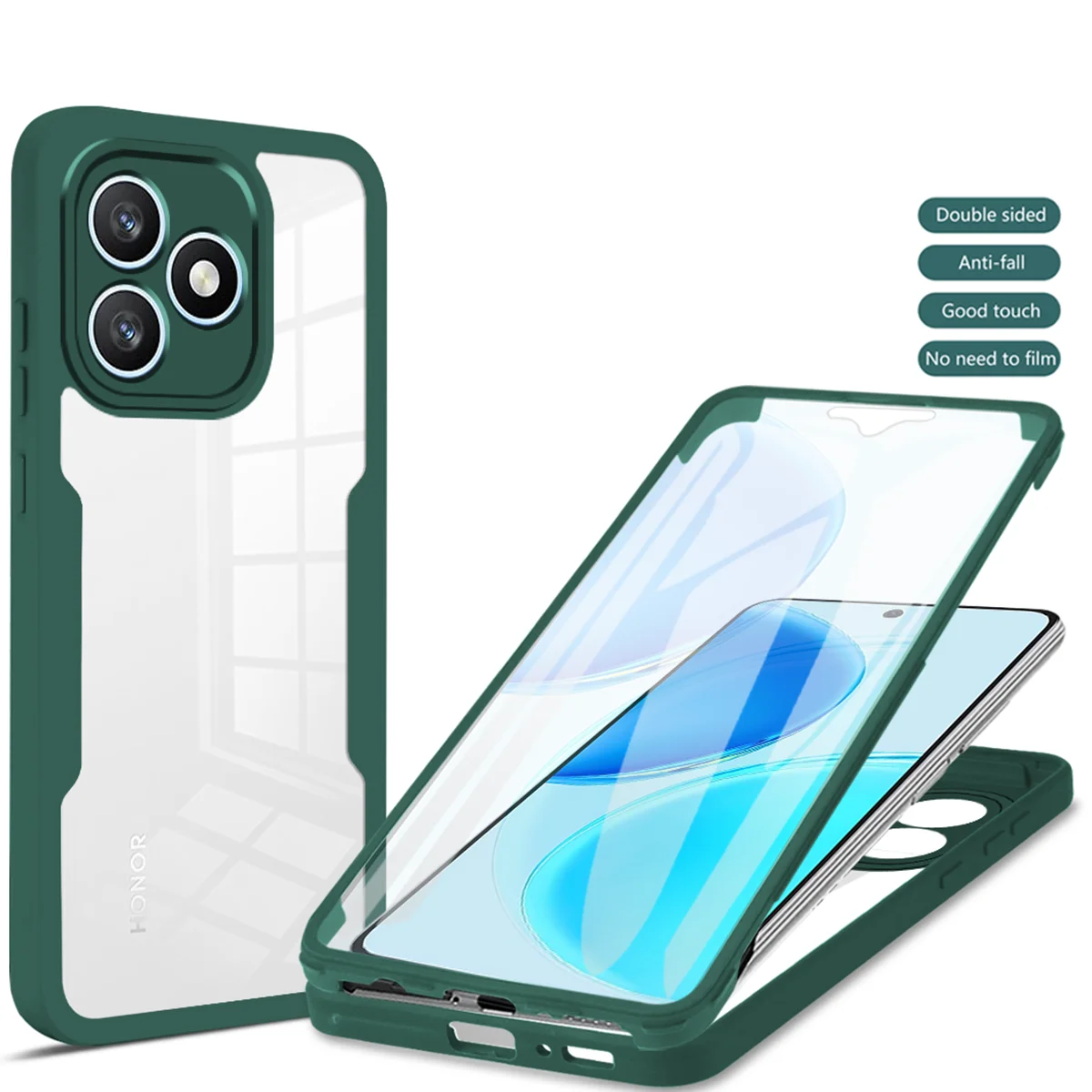Ultra-Durable Full Body Protective Phone Case with 360° Double-Sided Coverage