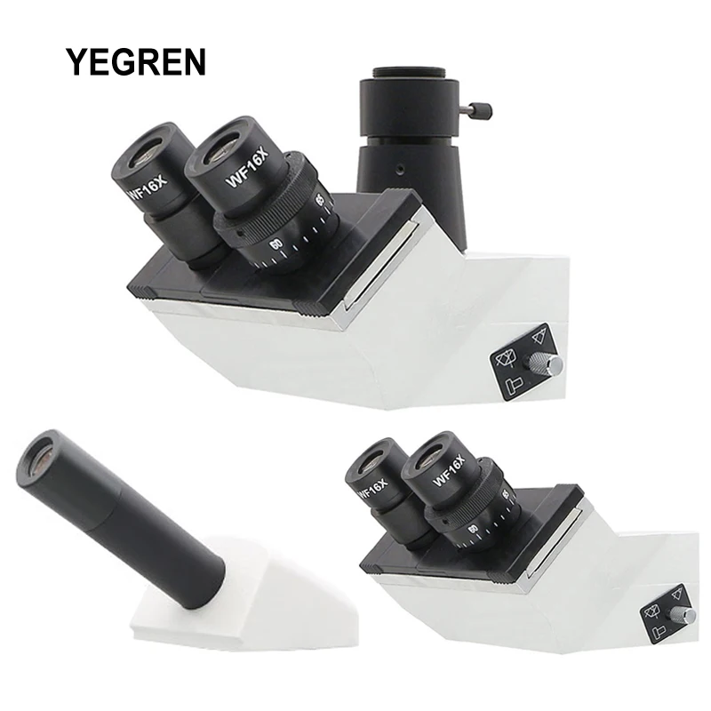 

Metal Biological Microscope Head w/ WF10X WF16X Eyepiece Monocular Binocular Trinocular Microscope Head Teaching Microscope Head