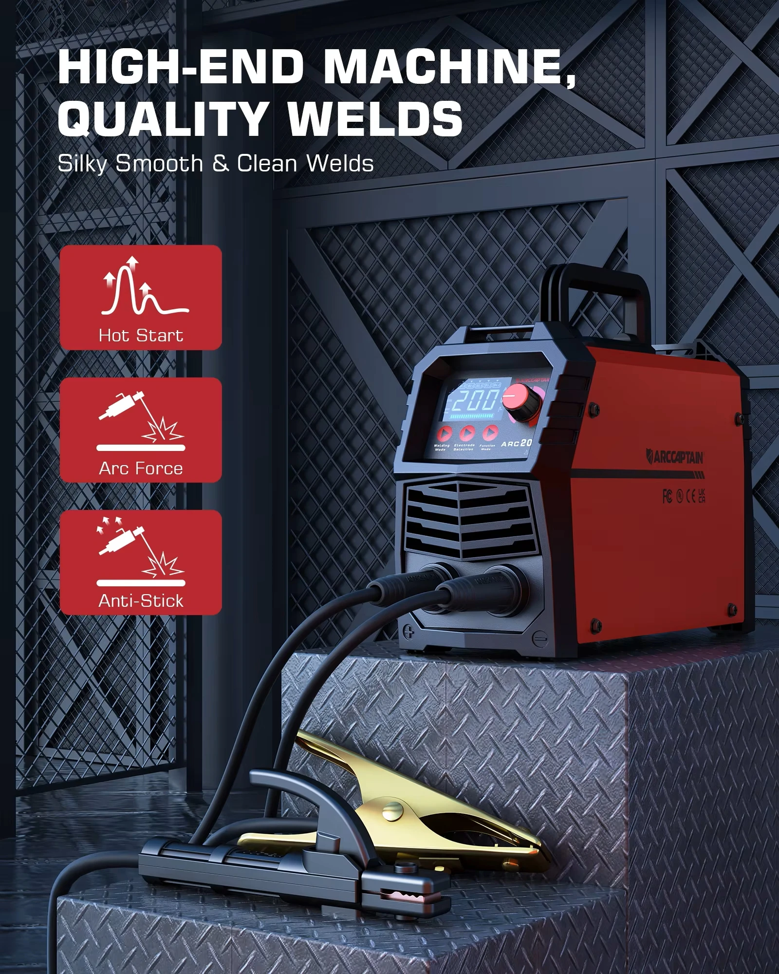 Saldatrice Inverter ARC E TIG HITBOX - Compatta, Display LED, Per Principianti E Professionisti