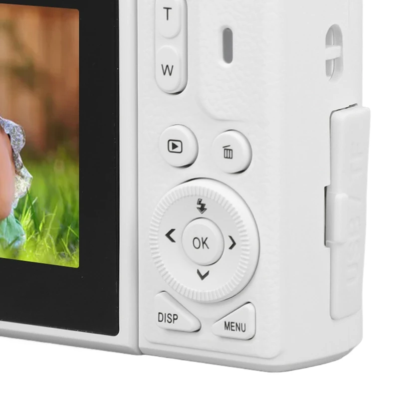 ABHS-Retro Digital Camera 64MP Stabilization Video Pause Function 3 Inch IPS Screen Digital Camera For Vlogging