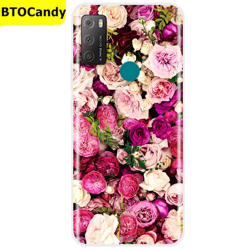 Painted Case For Alcatel 1S 2021 6025H Case TPU Soft Silicone Cover Phone Case For Alcatel 1S 2021 Case Tpu Cover Bumper Coque waterproof cell phone pouch Cases & Covers