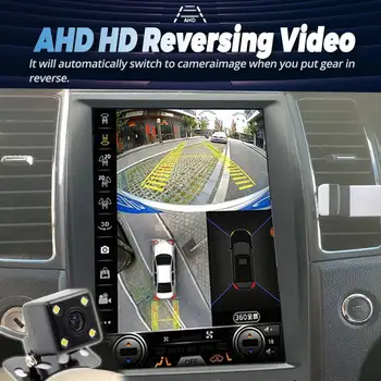 Autoradio GPS Android 15 Carplay Unità principale Lettore video multimediale Schermo verticale per Ford Taurus 2010-2019 Auto 12.8 ''Carplay