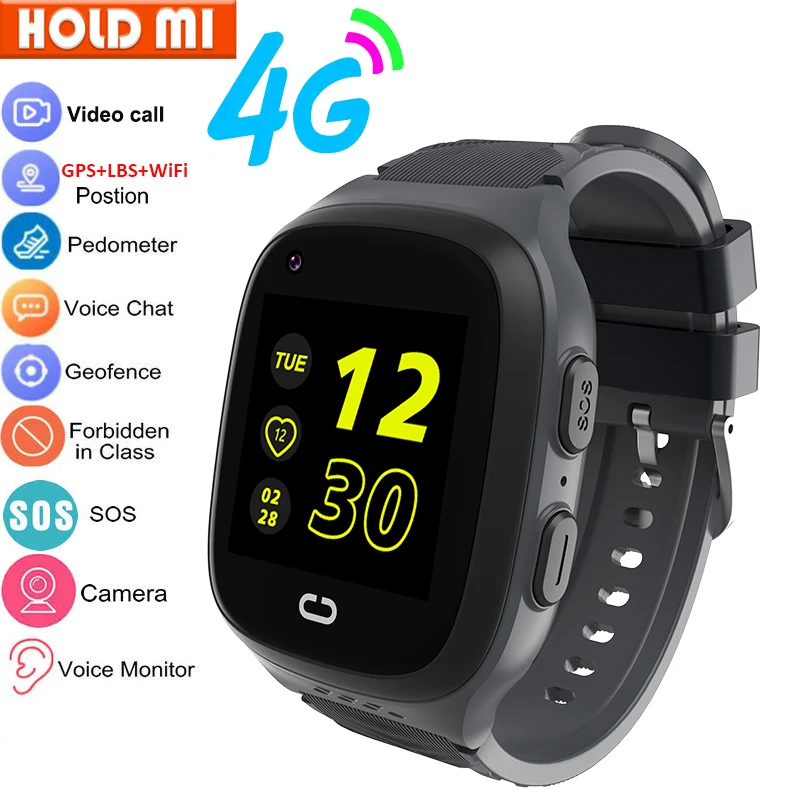 New Smart Watch Kids 4G GPS Wifi Traker Video Call SOS Tracker IP67 Waterproof Children's Smartwatch Camera Boys Girls Gifts