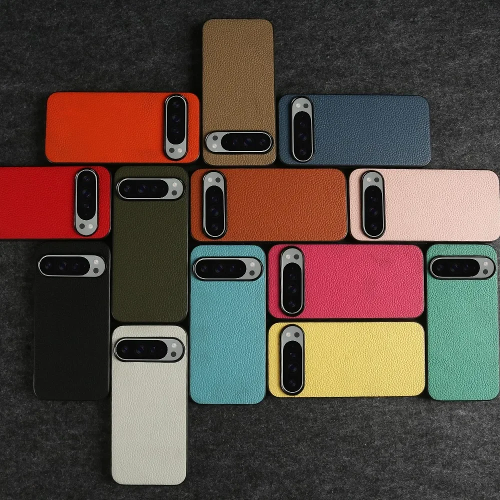 Premium Cowhide Leather Phone Case - Luxury Shockproof Full Protection Back Cover