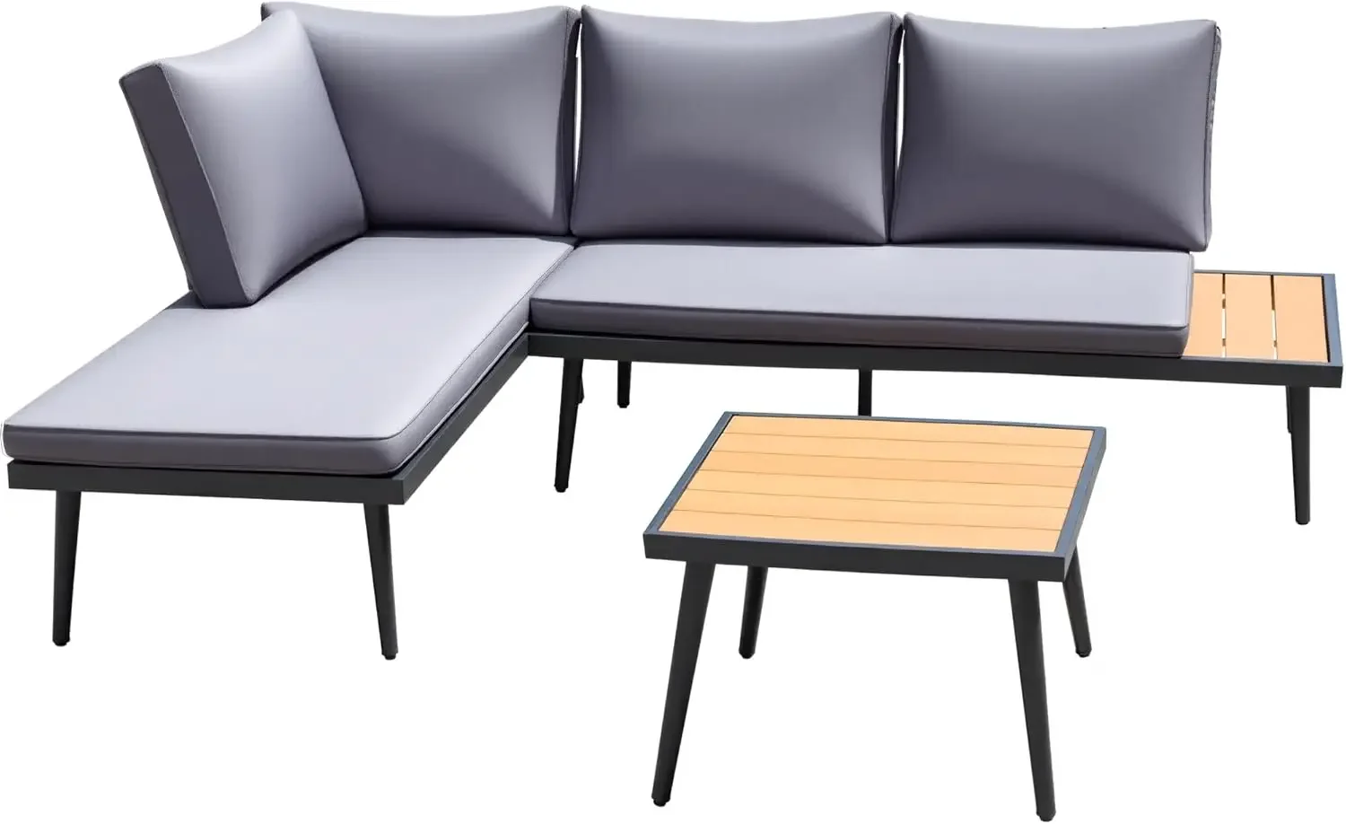 Outdoor L-Shape Sectional Sofa Set 4