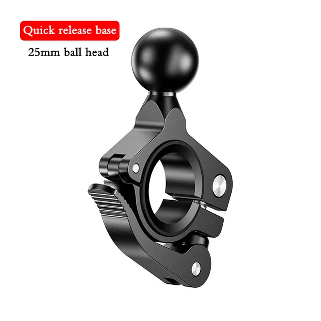 Adaptateur de rotule de 1 pouce, Base de montage pour guidon de moto, support de rétroviseur pour accessoire de caméra d'action DJI GoPro Insta360 5