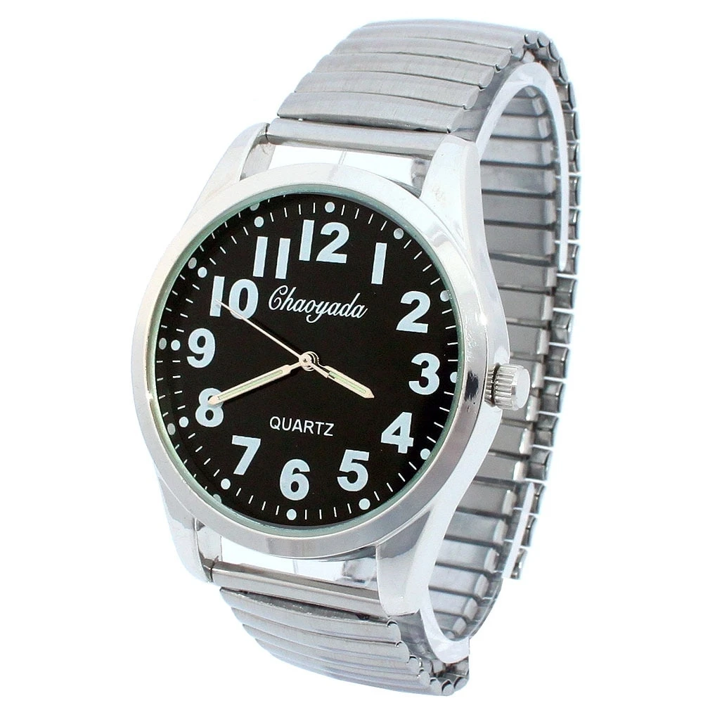 Men Watches Flexible Elastic Strap Men Stainless Steel Luxury Fashion Analog Wristwatch Father Relojes 6