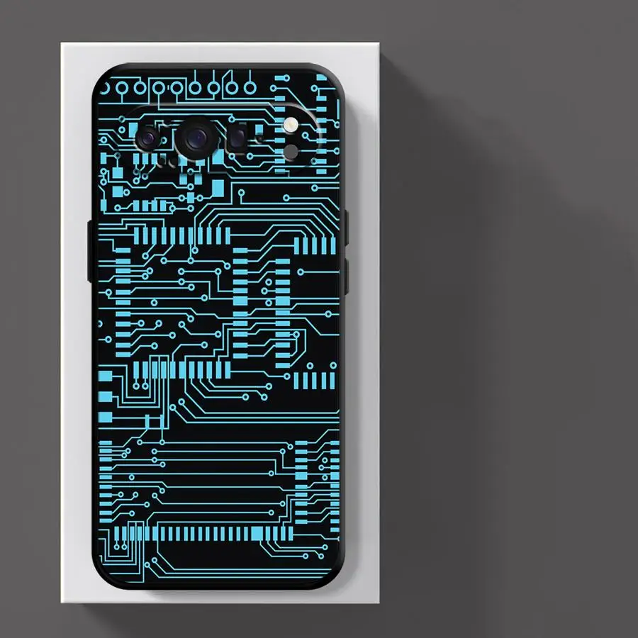 Retro Circuit Board Design Phone Cover Case by