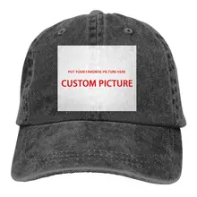 Casquette de Baseball réglable pour hommes et femmes, chapeau personnalisé avec la photo que vous aimez, style Vintage délavé