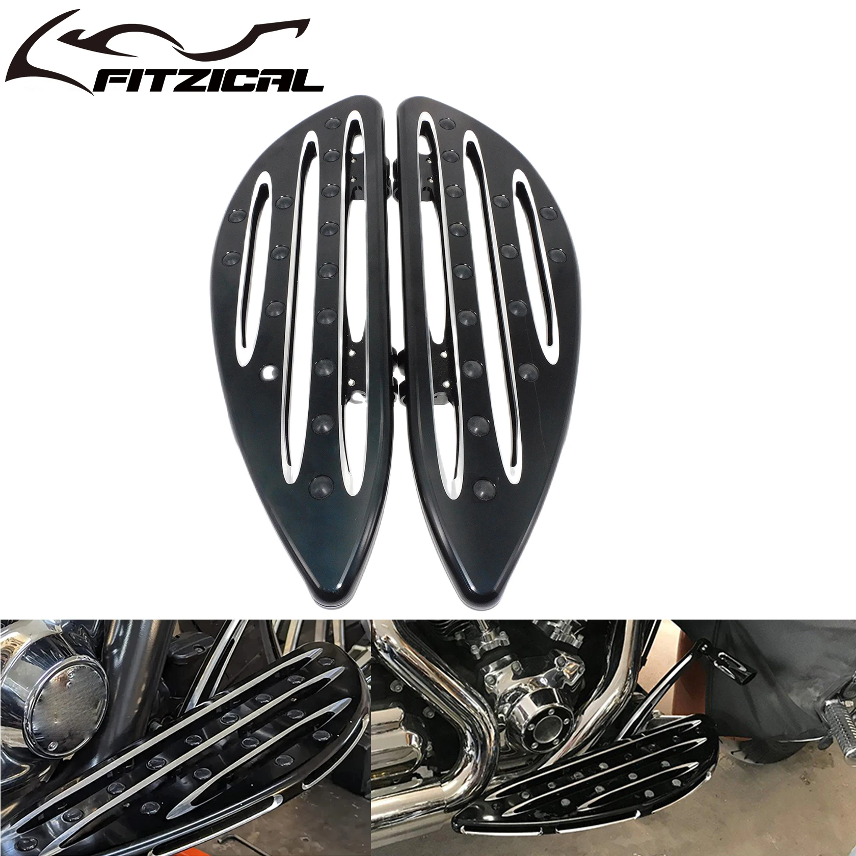 

2 шт., Передние Подножки для мотоцикла, для Harley Touring Road King Street Glide FLHR Softail Heritage Fat Boy