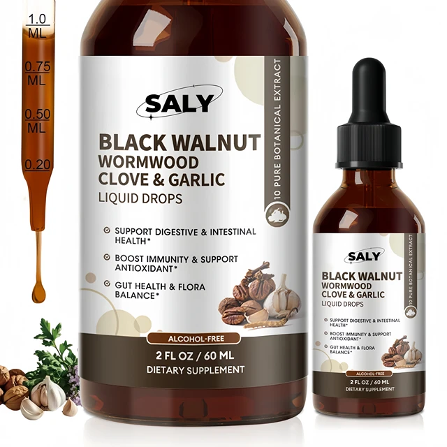 Black Walnut Drops with Wormwood Clove & Garlic