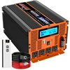 4000 Watt Pure Sine Wave Power Inverter 24V DC to 110V 120V Converter for Family RV Off Grid Solar System Car with Type-C Ports 1