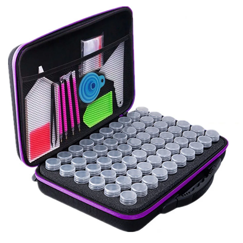 DIY Diamond Painting Tool Storage Container Storage Box Beads Nail Art Jewelry Rhinestone Mosaic Bags Storage Box Diamond Painting Storage Box Storage Container Plastic Storage Box Storage Bag