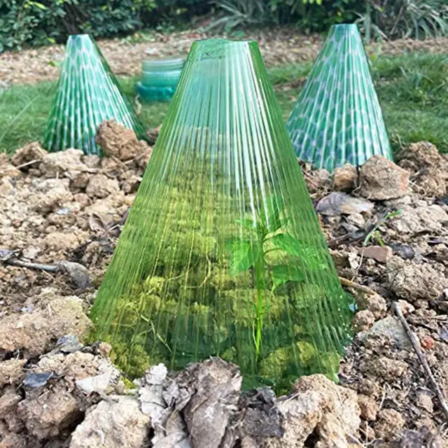 5 db Növényvédő Burkolatok Csengő Alak Időjárásálló Védekezők Fagyállóság Tiszta Cseppvédővédő