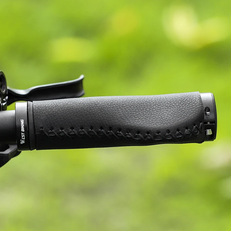 Bicycle Handlebar Grips Bike Handlebar Grips Bike Handle Grips WEST BIKING Comfortable Bicycle Grips MTB Bike Scooter Handle Cover Bar End Non-slip Shock Absorbing Cycling Handlebar Grips