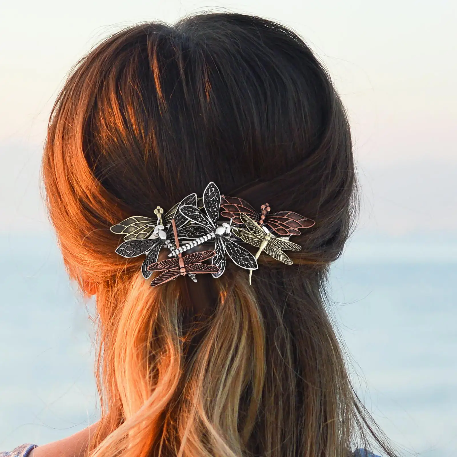 Pince à Cheveux Steampunk Engrenage - Alliage Vintage - Accessoire Cheveux Style Rétro - Pour Femmes