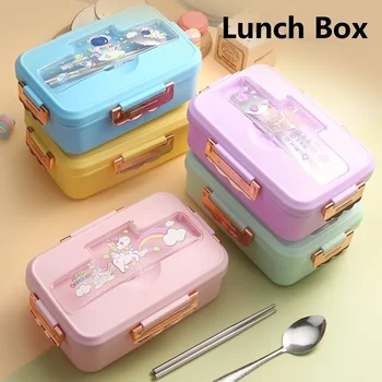 Multi-Functional Lunch Box With 3 Compartments