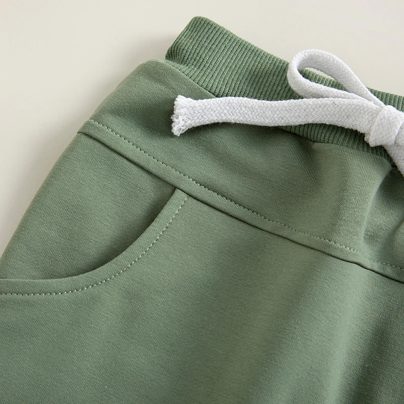 2022-12-12 Lioraitiin 0-3Years Toddler Baby Boys Sweatpants Elastic Waist Drawstring Solid Fall Trousers Pockets Casual Clothes 4