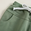 2022-12-12 Lioraitiin 0-3Years Toddler Baby Boys Sweatpants Elastic Waist Drawstring Solid Fall Trousers Pockets Casual Clothes 4