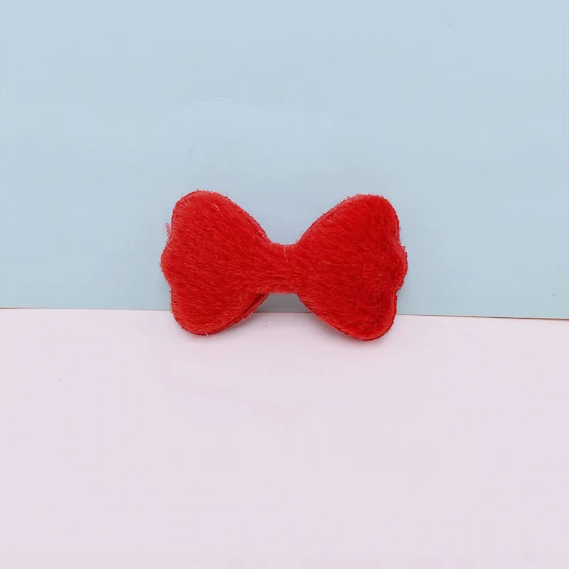 50pcs 5*2,8 cm Filz Bowknot gepolsterte Applikationen für Kinder Hut Nähen DIY Stirnband Haars pange Zubehör Patches – Detail 9