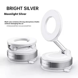Premium Magnetic Car Phone Holder with 360° Rotation and Strong Grip (White)