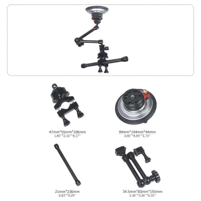 Quick Release Magic Arm Reibung Gelenk 11" Einstellbar Heavy Duty für SLR Monitor LED Studio Kamera Klemme Halter Halterung – Detail 12