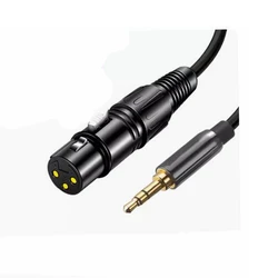 Premium XLR Female to 3.5mm Audio Cable - Balanced Analog Audio Cord for Enhanced Sound Quality (Female)
