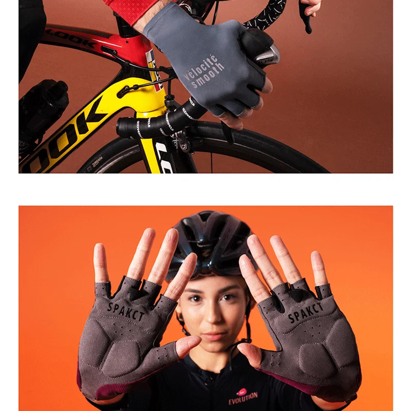 Bicycle Fingerless Gloves Men Women Gym Running Fitness Sport