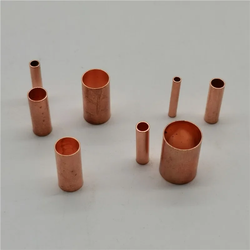 GT 1.5MM 2MM 2.5MM 3MM 4MM 5MM 6MM 8MM copper connection pipe joint 100pc Terminal Connector Small copper pipe connection terminal buckle
