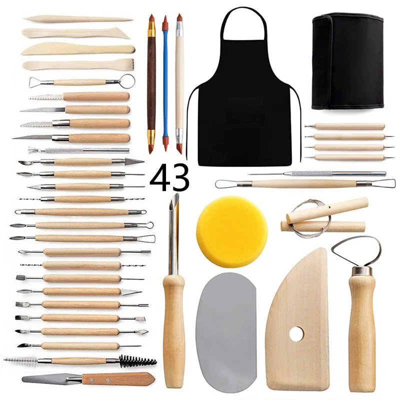 Clay Tools 46PCS Pottery Tools Clay Sculpting Tools For Kids  Polymer Clay Tools Kit Ceramic Tools For DIY Handcraft Modeling Clay  Carving Tools Set