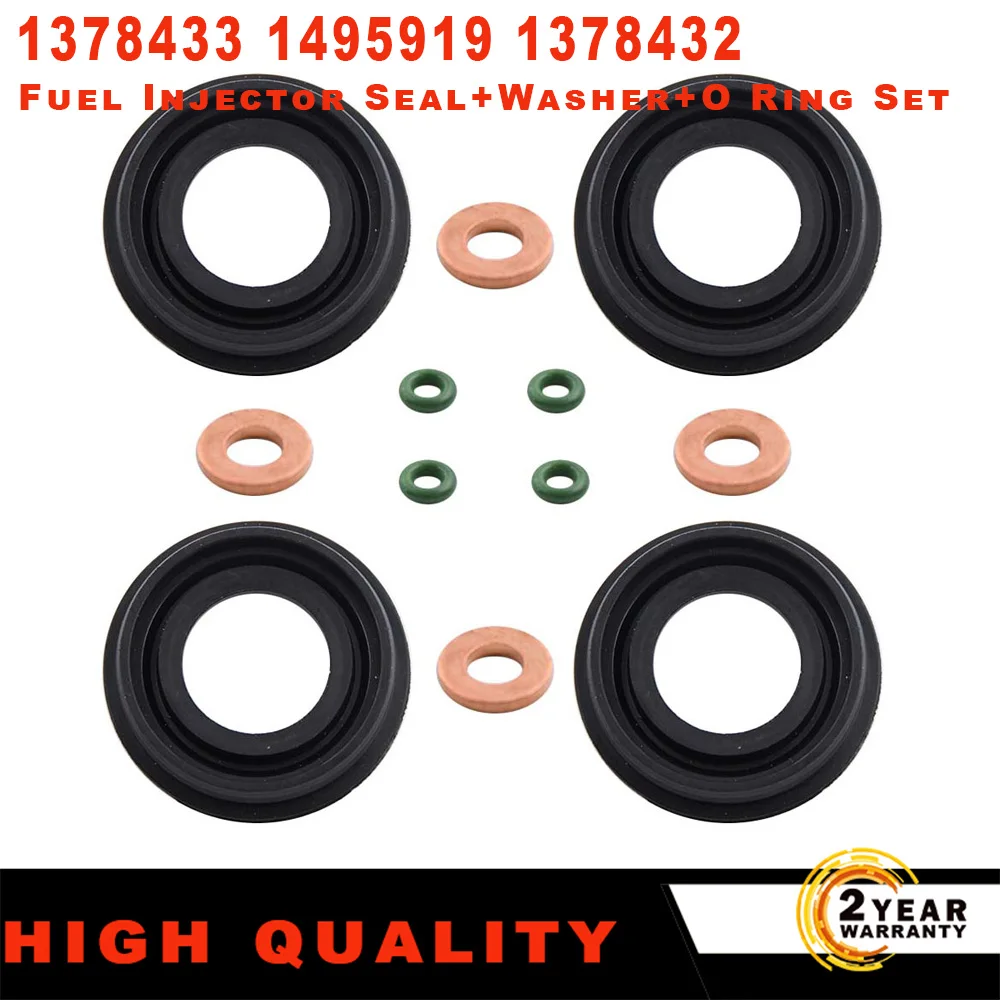 

FUEL INJECTOR SEAL + WASHER + O RING SET FOR CITROEN RELAY 2010 2011 2013 2014 2015 2016 2017 2.2 HDI 1378433,1372494,1795871