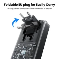 MOVESPEED MSP17 Power Bank 10000 мАч 22,5 Вт Портативное быстрое зарядное устройство и аккумулятор в одном Powerbank со складной вилкой европейского стандарта для смартфона — изображение 3